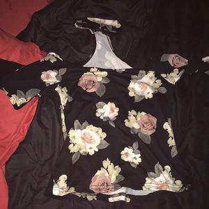 Rose chocker shirt
